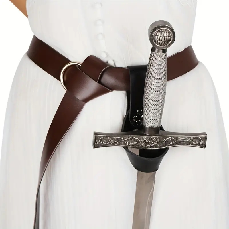 Cosplay Prop Dagger - 바이킹 레트로 가죽 코스프레 벨트 (칼집