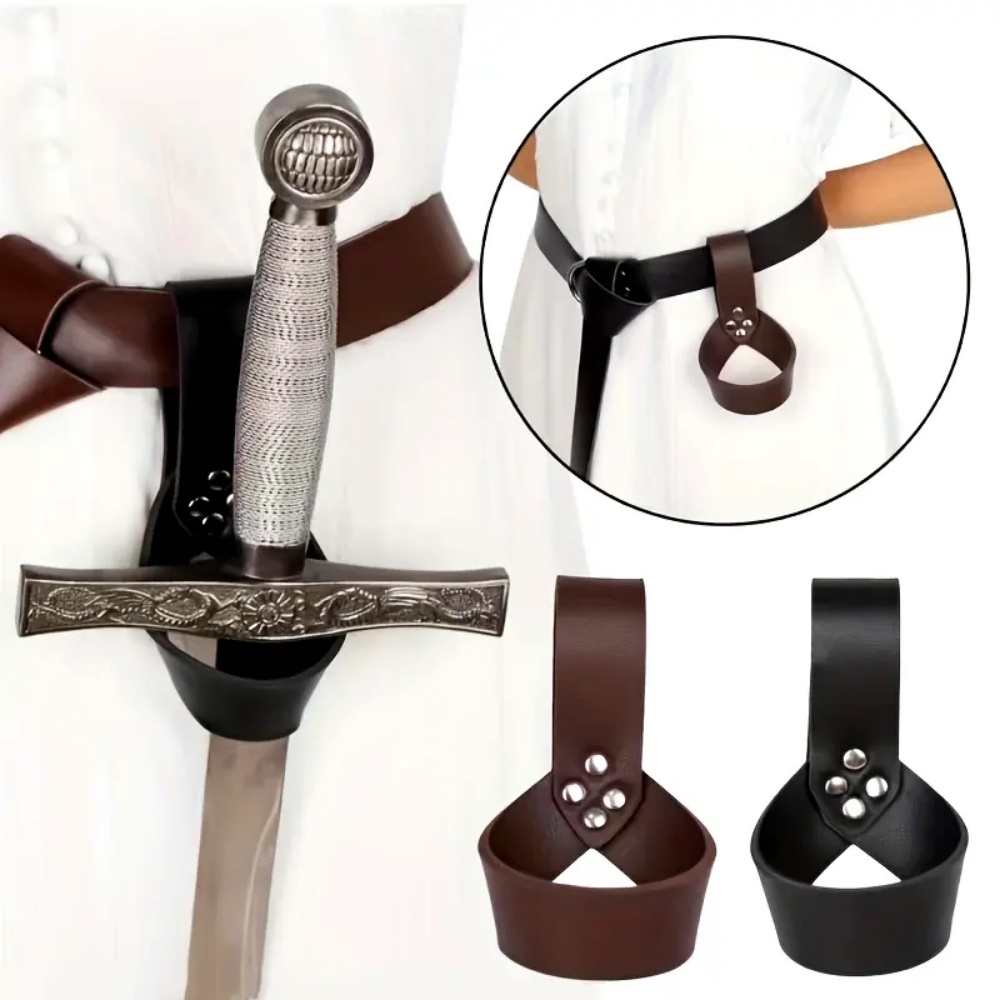 중세 기사 바이킹 검집 PU 가죽 칼집 레이피어 링 검 - Cosplay Prop Dagger 리뷰 및 가격
