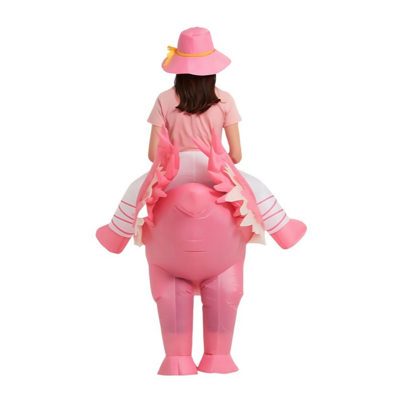분홍색 플라밍고 모양의 에어벌룬 의상, 만화 동물 캐릭 - Cosplay Prop 리뷰 및 가격